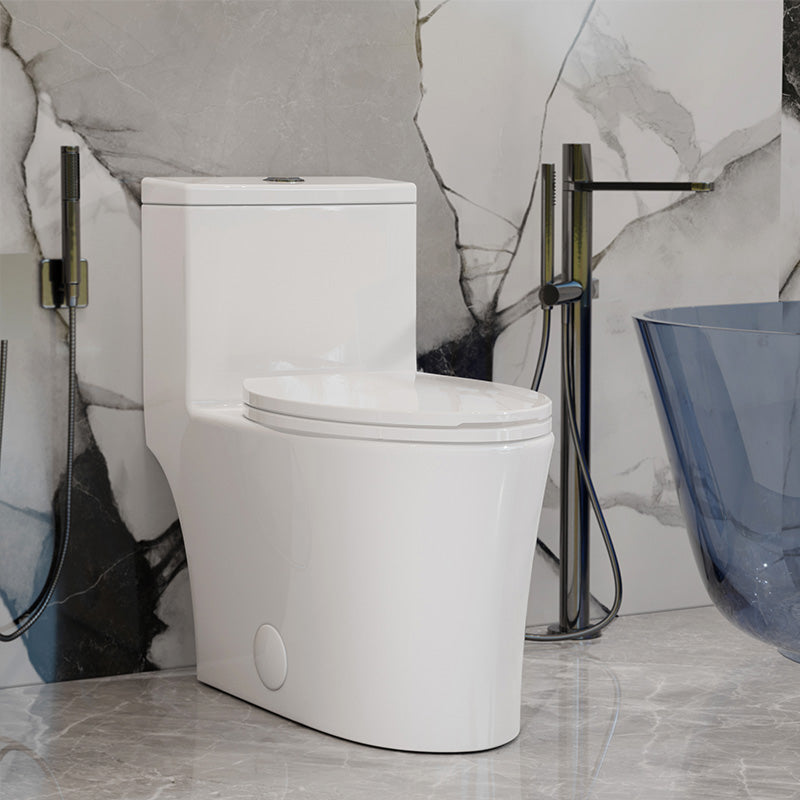KE KING Water Saving 0.8/1.28 GPF High Efficient Dual-Flush Elongated